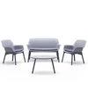 Lauko baldų komplektas Gardena Darza mebelu komplekts Luxor Lounge Set gaisi peleks/peleks