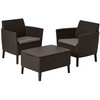Lauko baldų komplektas Keter Sodo baldų komplektas Salemo Balcony Set ruda