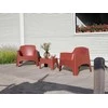 Lauko baldų komplektas Gardena Sodo baldų komplektas „Ibiza Terrace“ kiegelu, raudonos spalvos, 8003723702215