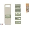 Daržovių tarka su 6 peiliukais, žalia, 2 x 31,5 x 10,3 cm, KITCHEN&GO