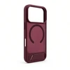 Aizmugurējais vāciņš Evelatus Apple iPhone 18 Pro Rubber Coated MagSafe With Stand Case Burgundy