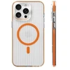 Dėklas Back cover Evelatus Apple iPhone 16 Suitcase MagSafe Case Transparent Oranžinis
