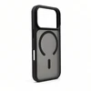 Aizmugurējais vāciņš Evelatus Apple iPhone 18 Pro Sidabrinis-Shield Skin Feel 2-in-1 MagSafe Case Juodas