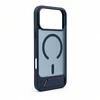 Aizmugurējais vāciņš Evelatus Apple iPhone 18 Pro Max Rubber Coated MagSafe With Stand Case Navy Mėlyna