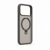Aizmugurējais vāciņš Evelatus Apple iPhone 18 Pro Max Shield Case With MagSafe & Stand Matte Ring Smoke Pilkas