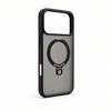 Aizmugurējais vāciņš Evelatus Apple iPhone 18 Pro Shield Case With MagSafe & Stand Matte Ring Juodas