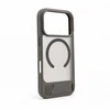 Aizmugurējais vāciņš Evelatus Apple iPhone 18 Pro Rubber Coated MagSafe With Stand Case Smoke Pilkas