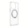 Aizmugurējais vāciņš Evelatus Apple iPhone 18 Pro Hybird Case With Magsafe PC+TPU 360 Metal Stand Transparent