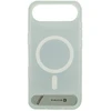 Dėklas Back Cover Evelatus Apple iPhone 17 Air Rubber Coated MagSafe With Stand Case Sidabrinis