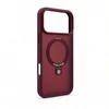 Aizmugurējais vāciņš Evelatus Apple iPhone 18 Pro Shield Case With MagSafe & Stand Matte Ring Burgundy