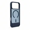 Aizmugurējais vāciņš Evelatus Apple iPhone 18 Pro Max Rubber Coated MagSafe With Stand Case Navy Mėlyna