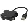 USB-A šakotuvas DELTACO, 480 Mbps, 4x USB-A, juodas / UH-737 / 1902569