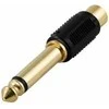 AV adapteris MicroConnect Jack 6,3mm - RCA (Cinch) juoda (AUDANG)