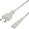 Maitinimo laidas DELTACO CEE 7/16 - C7, 1,5m, baltas / 1902293