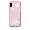 Dėklas Devia Flower Embroidery Lanya Silicone Back Case For Apple iPhone X / XS Rožinė
