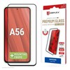 „Displex Juodas“ – „Samsung Galaxy A56 5G“ 3D apsauginis stiklas, pilnai apsaugotas