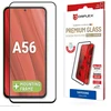 „Displex Juodas“ – „Samsung Galaxy A56 5G“ 3D apsauginis stiklas, pilnai apsaugotas