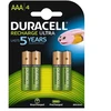 Duracell Rechargeable 800mAh HR03 AAA (LR03) 4-pack