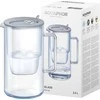 Filtravimo ąsotis Aquaphor Glass 2,5l Pilka + 1 wkład Maxfor Plus Mg