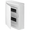 Elektro Plast Nasielsk 2425-00 Elegantiškas modulinis skirstomasis skydas 2x12 paviršiuje montuojamas IP40 N+PE baltos durys 2425-00