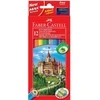 Spalvoti pieštukai Faber-Castell Castle, 12 spalvų
