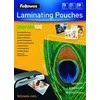 Fellowes Laminating Pouch A4 Clear Thickness: 100 micron Qty Per Pack: 100 pcs; Ideal for notices craft materials signage and fre