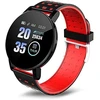 Išmanusis laikrodis Smartband iWear Fitnesa priedai Smart Band 119s Plus Fitness Tracker Heart Rate & Sleep Monitorius Juodas Raudona IWEAR-19S-BLRED