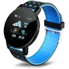 Smartband iWear Fitnesa priedai Smart Band 119s Plus Fitness Tracker Heart Rate & Sleep Monitorius Juodas Baltas IWEAR-19S-BLWH