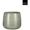 Boltze vazonas Mica Benson 1071766 metalinis Ø 12 cm pilka