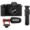 Sisteminis fotoaparatas Fujifilm X-S20 + XC15-45mm Kit WWI Juodas + Vlogger KIT