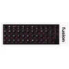 Klaviatūra Fusion Accessories Fusion laminuoti klaviatūros lipdukai RU | ENG raudoni
