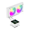 Gamemax CPU Liquid Cooler | GLACIER 240 LCD WH | Baltas