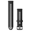 Garmin Forerunner 965 Laikrodžių dirželiai, Juodas / pilkšvas, 22 mm