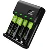 Set charger Žalias Cell GC VitalCharger and batteries 2xAA 2000mAh 2xAAA 800mAh