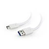 Gembird USB 3.0 C tipo (AM/CM) 0,5 m, baltas
