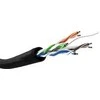 Goobay lauko tinklo kabelis | CAT 5e U/UTP | AWG 26/7 | Kabelio ilgis: 100 m | Juodas
