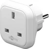 Goobay TECHLY 942709 Techly Maitinimo kištuko adapteris UK/EU 13A, UK/BS - CEE 7/7 baltas