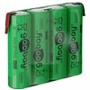 Wentronic Goobay 4x AA Mignon - 2100 mAh Grün - Lötfahne Z Nickel-Metallhydrid Akku - Rechargable Baterija - Mignon (AA)