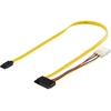 Goobay kompiuterio duomenų kabelis, 1.5/3/6 Gbit/s, SATA III, SATA 7 kontaktų, SATA 7 + 15 kontaktų, kištukas/kištukas, juodas, raudonas, geltonas, tiesus