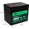 Green Cell Žalias Cell Greencell AGM VRLA 12 V 80 Ah nereikalaujantis priežiūros akumuliatorius UPS, svarstyklėms, kemperiams (260 x 168 x 216 mm)