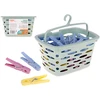 Groziņš ar STRONG veļas knaģiem 40 gab. 17 × 13 × 9 5 cm 01072 SIMPLE SOLUTION 01072 (5906900010727)