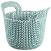 Curver Pilkai mėlynas apvalus krepšys KNIT CURVER -XS- universalus