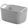 Lumarko Curver krepšys megztas XS stačiakampis 3L 25x18x14cm šviesiai pilkas