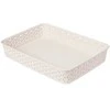 Plastikinė dėžė My Style Rattan A5 Curver 6x25.6x20cm kreminės spalvos