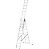 Hailo ProfiStep Combi kopėčios | aliuminis | 3x12 laiptelių