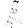 Hailo L80 ComfortLine buitinės kopėčios / aliuminio / 3 pakopų
