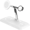 HYPER HJ3004WHGL mobile device charger Headphones Išmanusis telefonas Išmanusis laikrodis Sidabrinis Baltas DC USB Wireless charging Fast charging Indoor