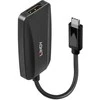 Adapteris - LINDY USB Type C į DisplayPort 8K60 Konverteris, Juodas