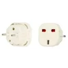 iLike CP UK1 Strāvas ligzdas pāreja - no UK 3pin uz Euro Ligzdu - UK uz EU adapteris Balts (OEM)