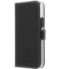 Insmat Exclusive Flip Case piniginės dėklas, iPhone 12 / 12 Pro, juodas